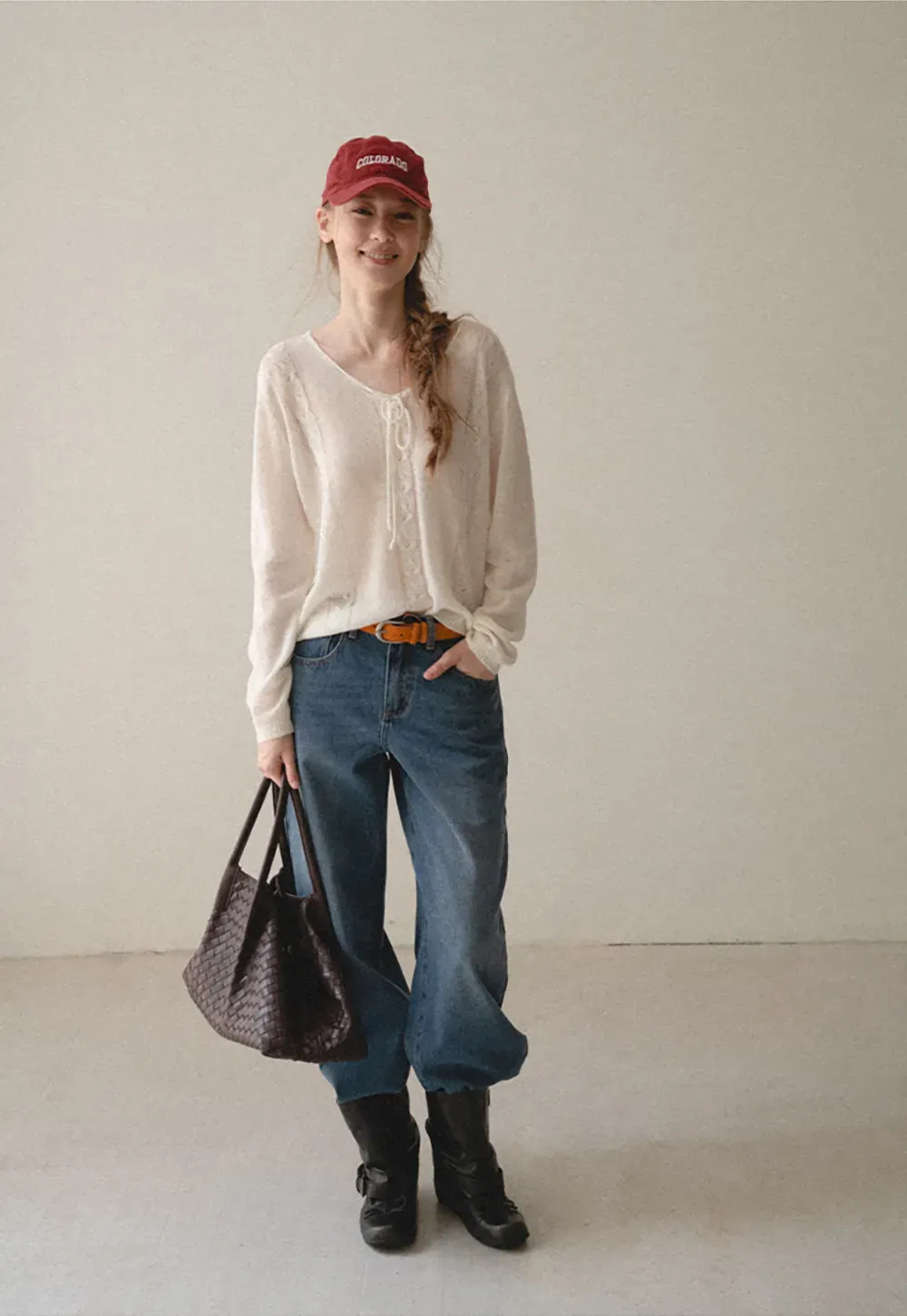 Wide Leg High Waist Denim Jeans