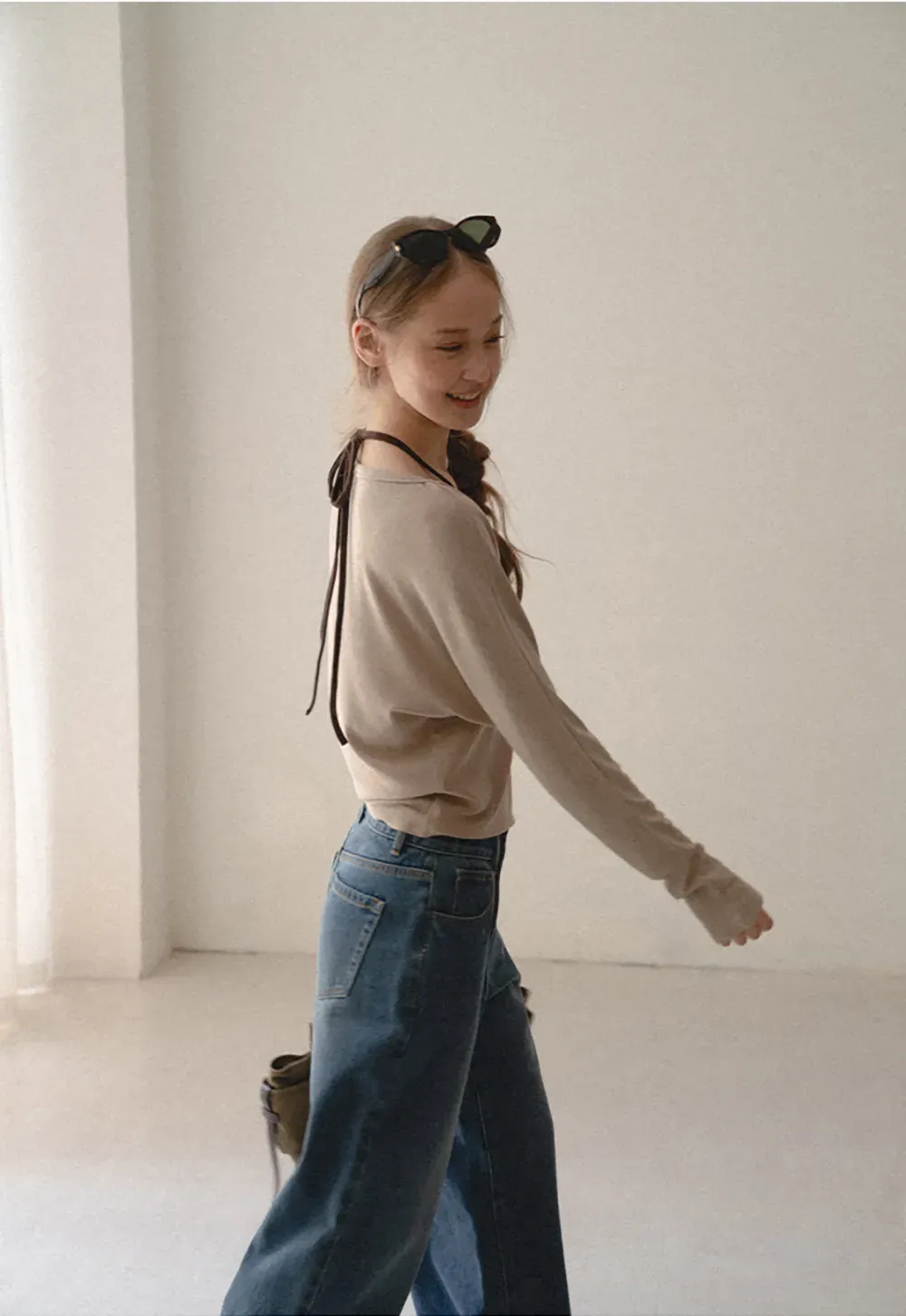 Wide Leg High Waist Denim Jeans
