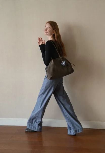 Wide Leg High Waist Denim Jeans