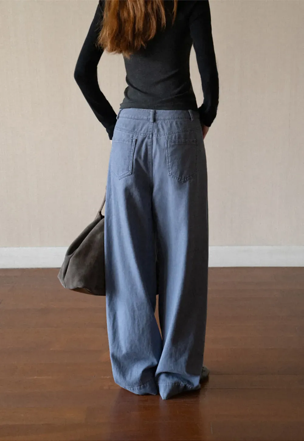 Wide Leg High Waist Denim Jeans