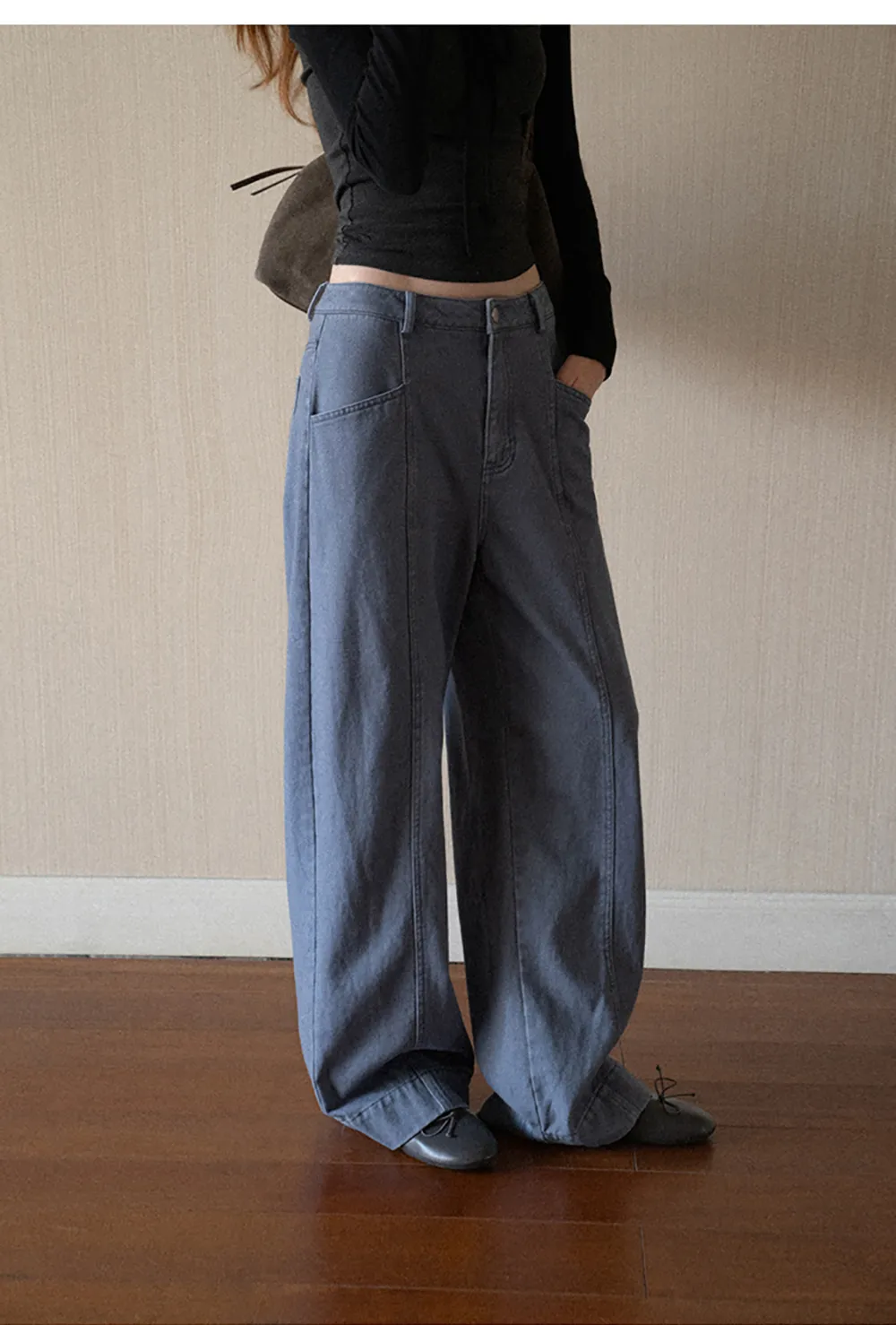 Wide Leg High Waist Denim Jeans