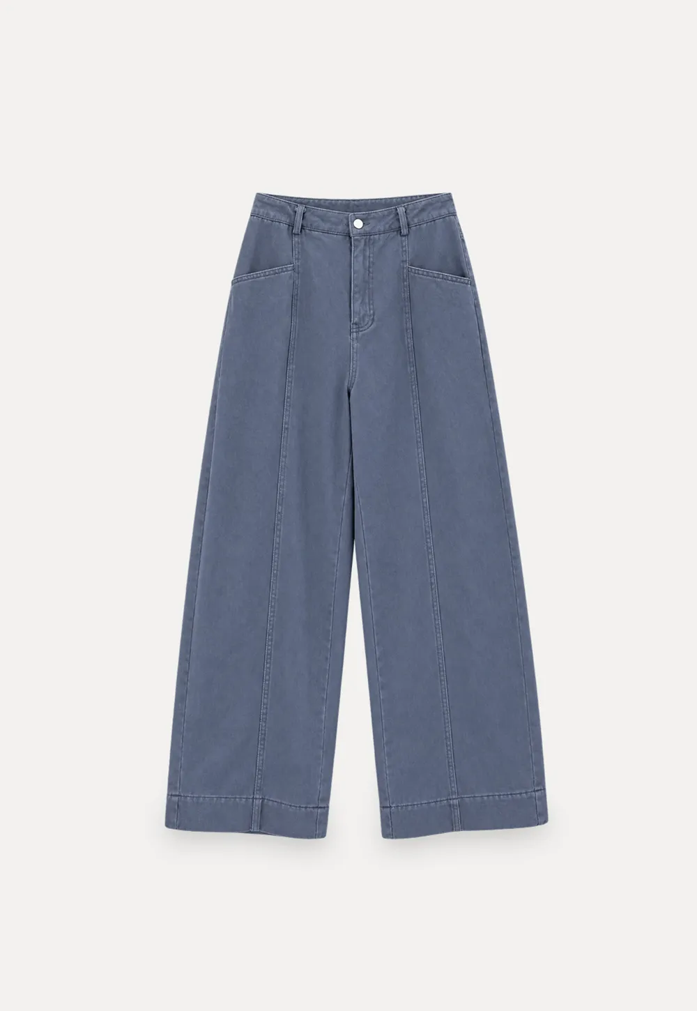 Wide Leg High Waist Denim Jeans