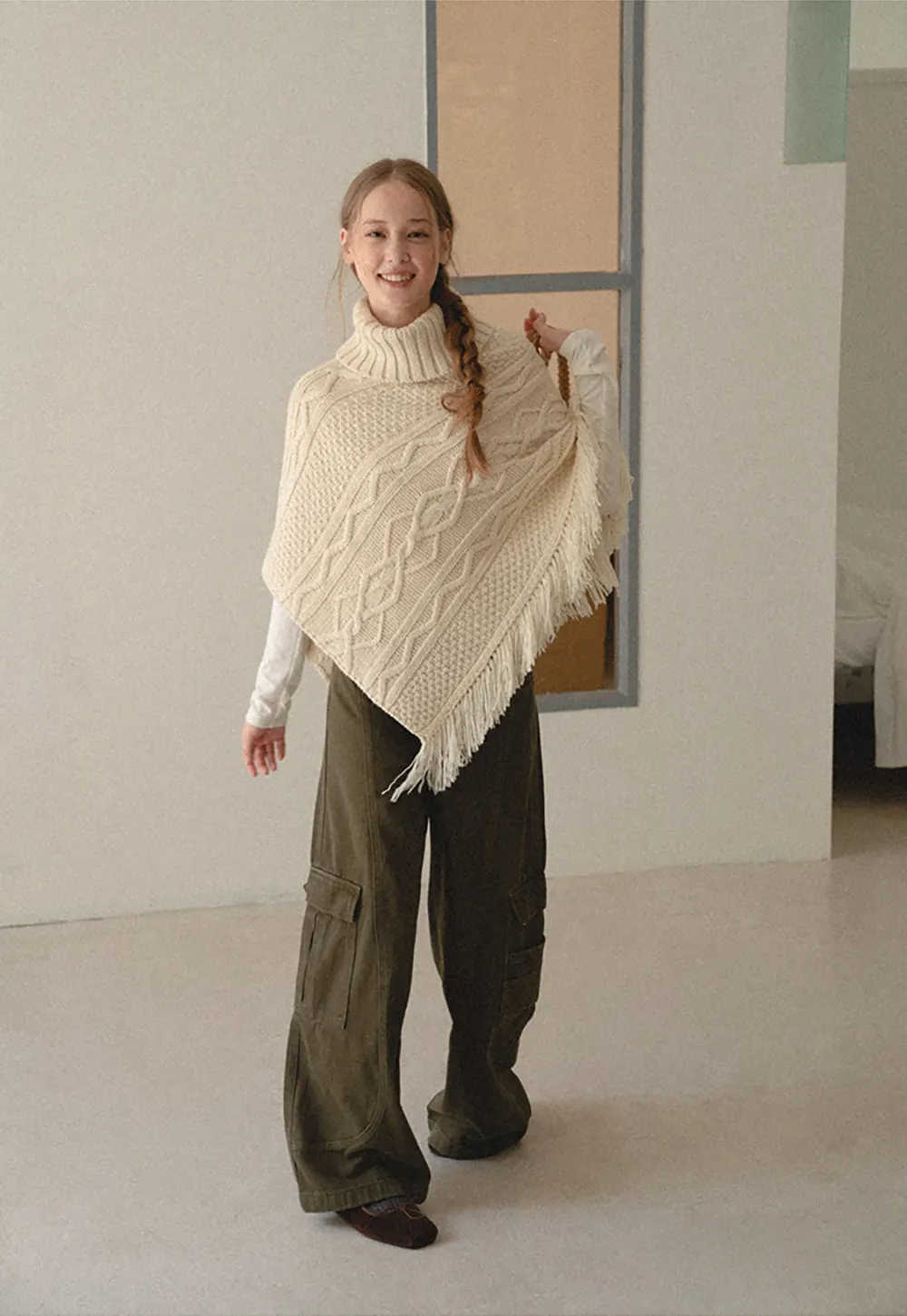 Cargo Pocket Wide Leg Denim Pant
