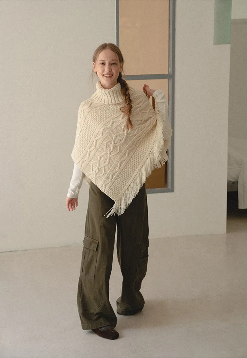 Cargo Pocket Wide Leg Denim Pant