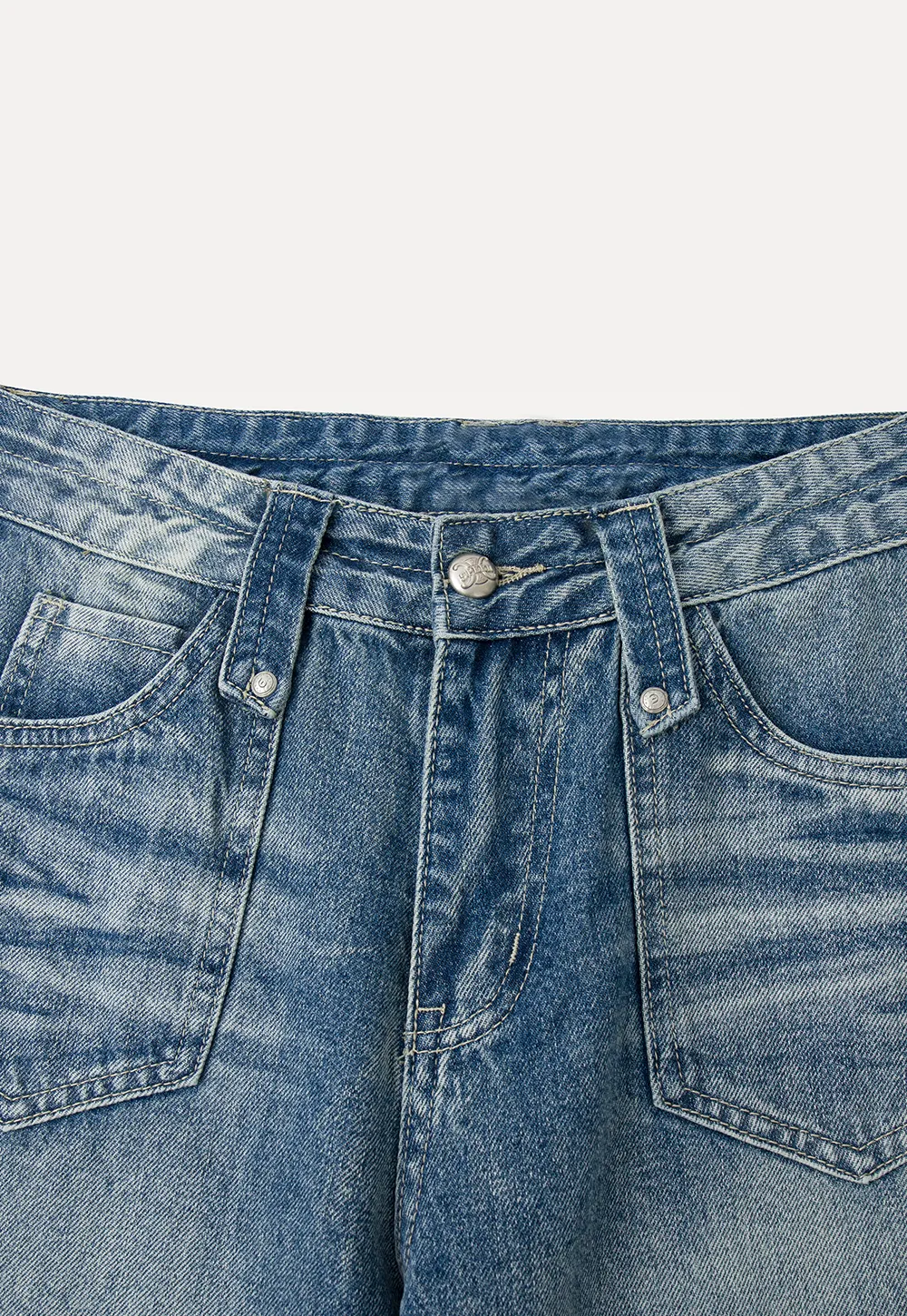 Wide Leg Flared Denim Jeans