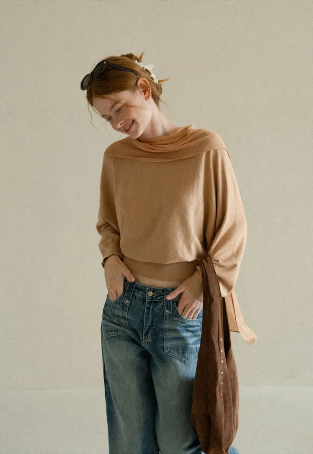 Wide Leg Flared Denim Jeans