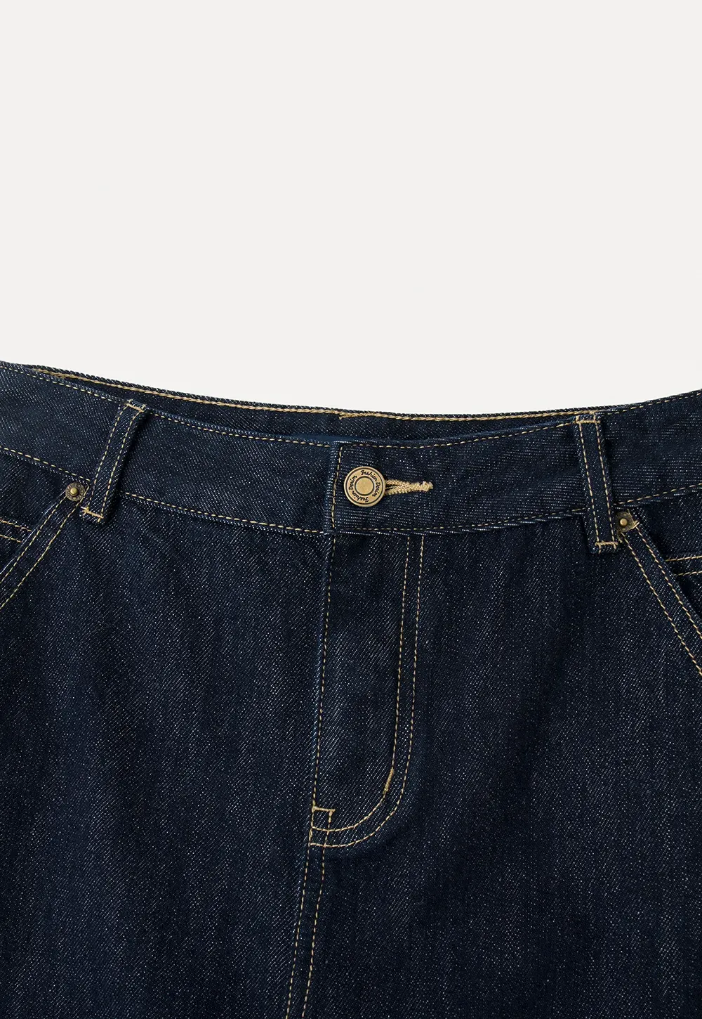 High Waist Wide Leg Denim Jeans