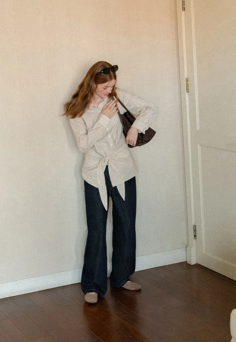 High Waist Wide Leg Denim Jeans