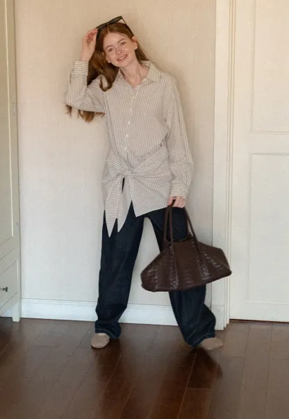 High Waist Wide Leg Denim Jeans