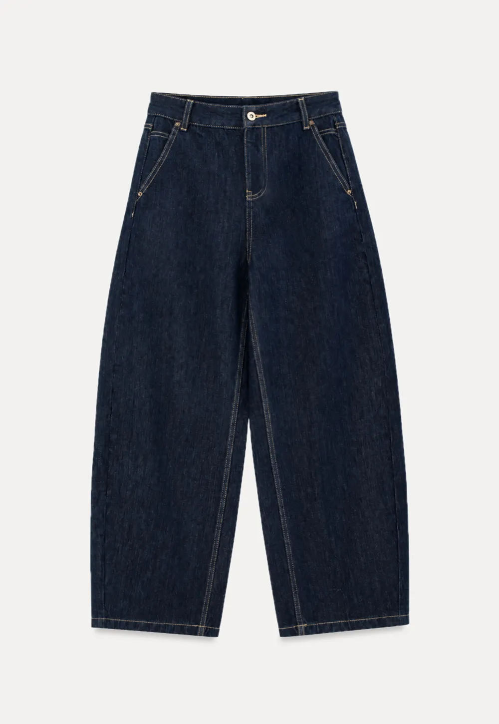 High Waist Wide Leg Denim Jeans