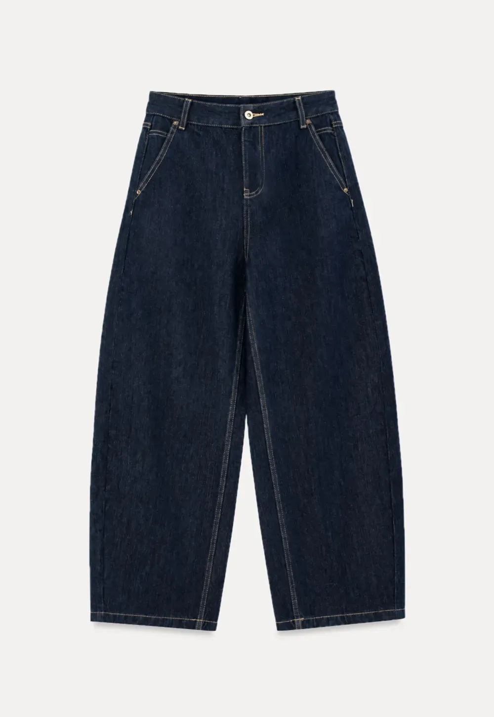 High Waist Wide Leg Denim Jeans
