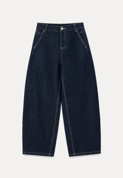 High Waist Wide Leg Denim Jeans
