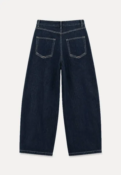 High Waist Wide Leg Denim Jeans
