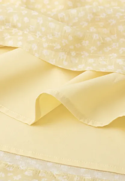 A-line skirt with subtle textured pattern