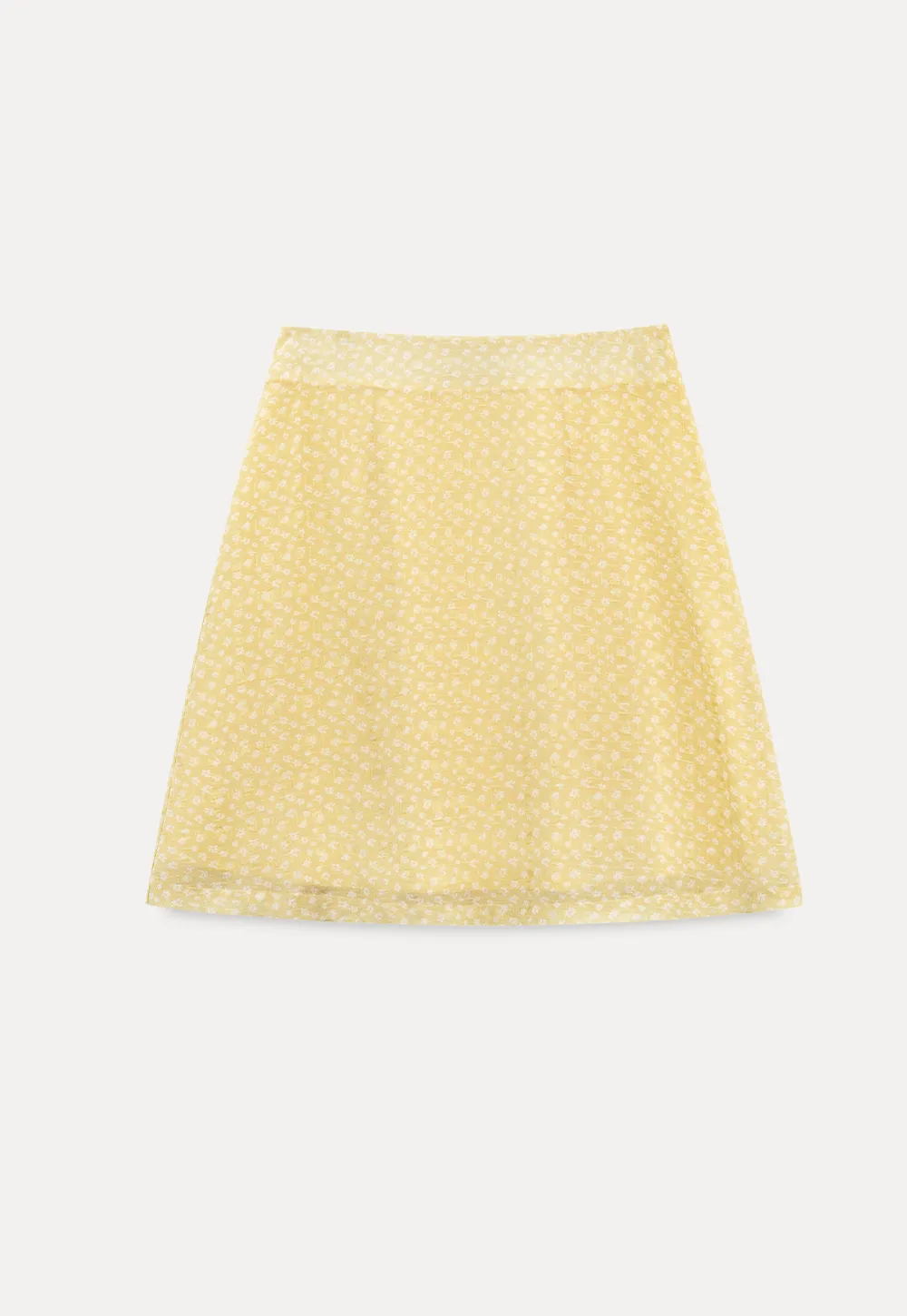 A-line skirt with subtle textured pattern