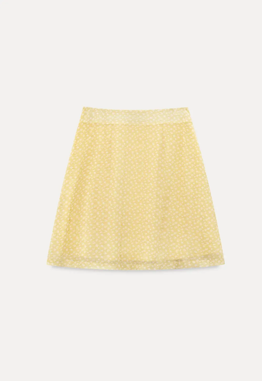 A-line skirt with subtle textured pattern