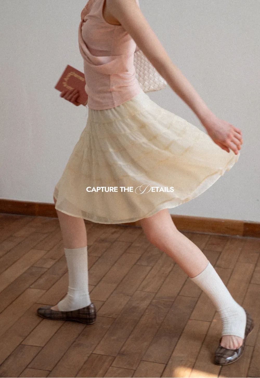 Tiered Ruffled Skirt with Elastic Waistband