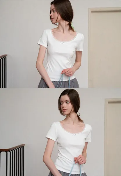 Flowy A-line skirt with gathered waist and layered hem