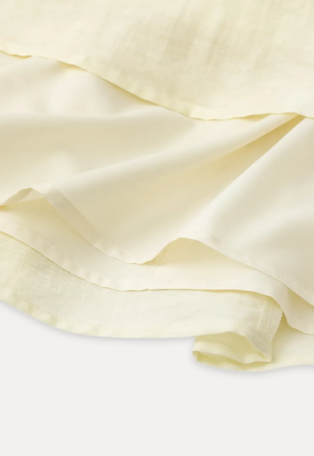 Flowy A-line skirt with gathered waist and layered hem