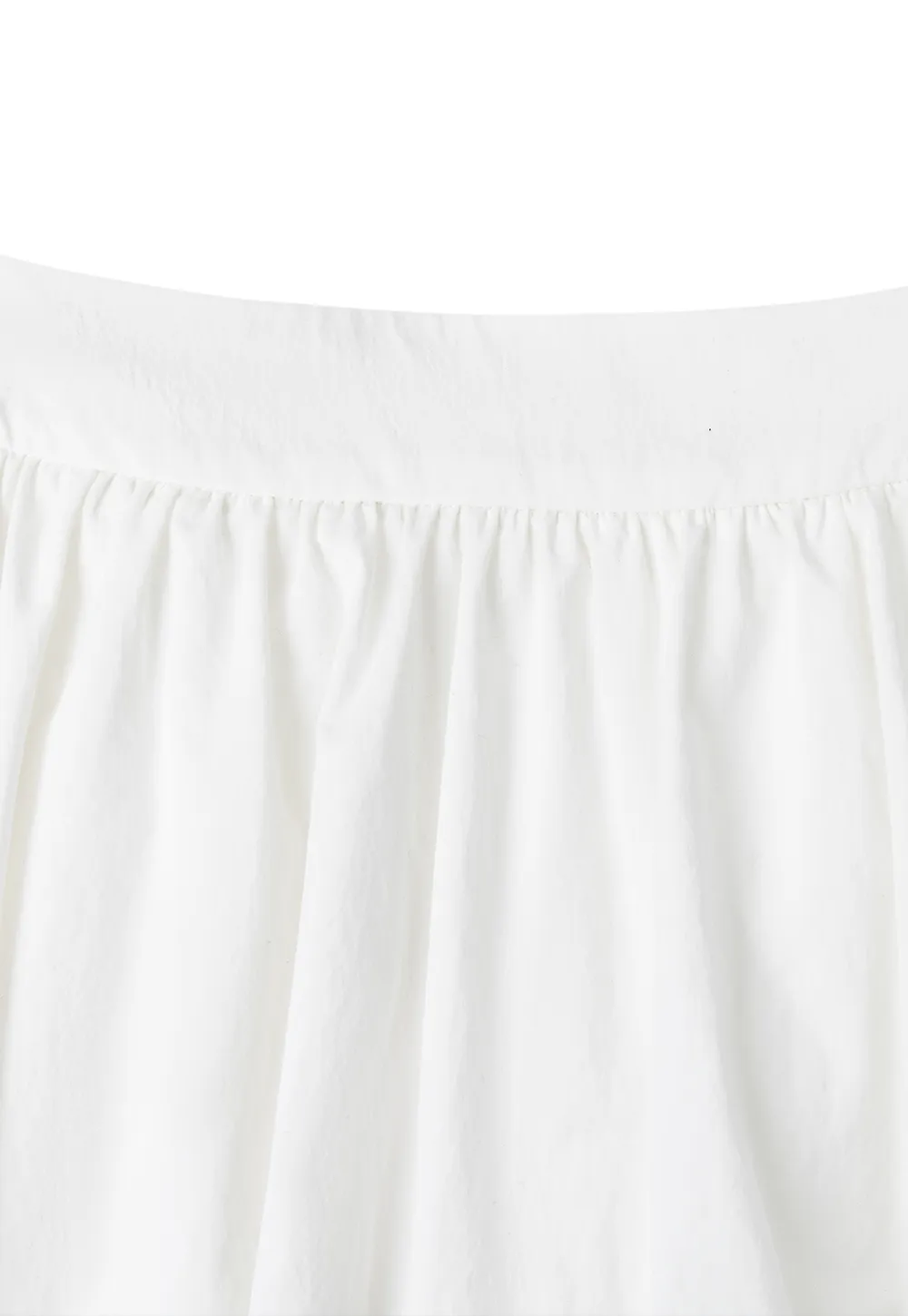 Pleated Skirt with Eyelet Lace Hem