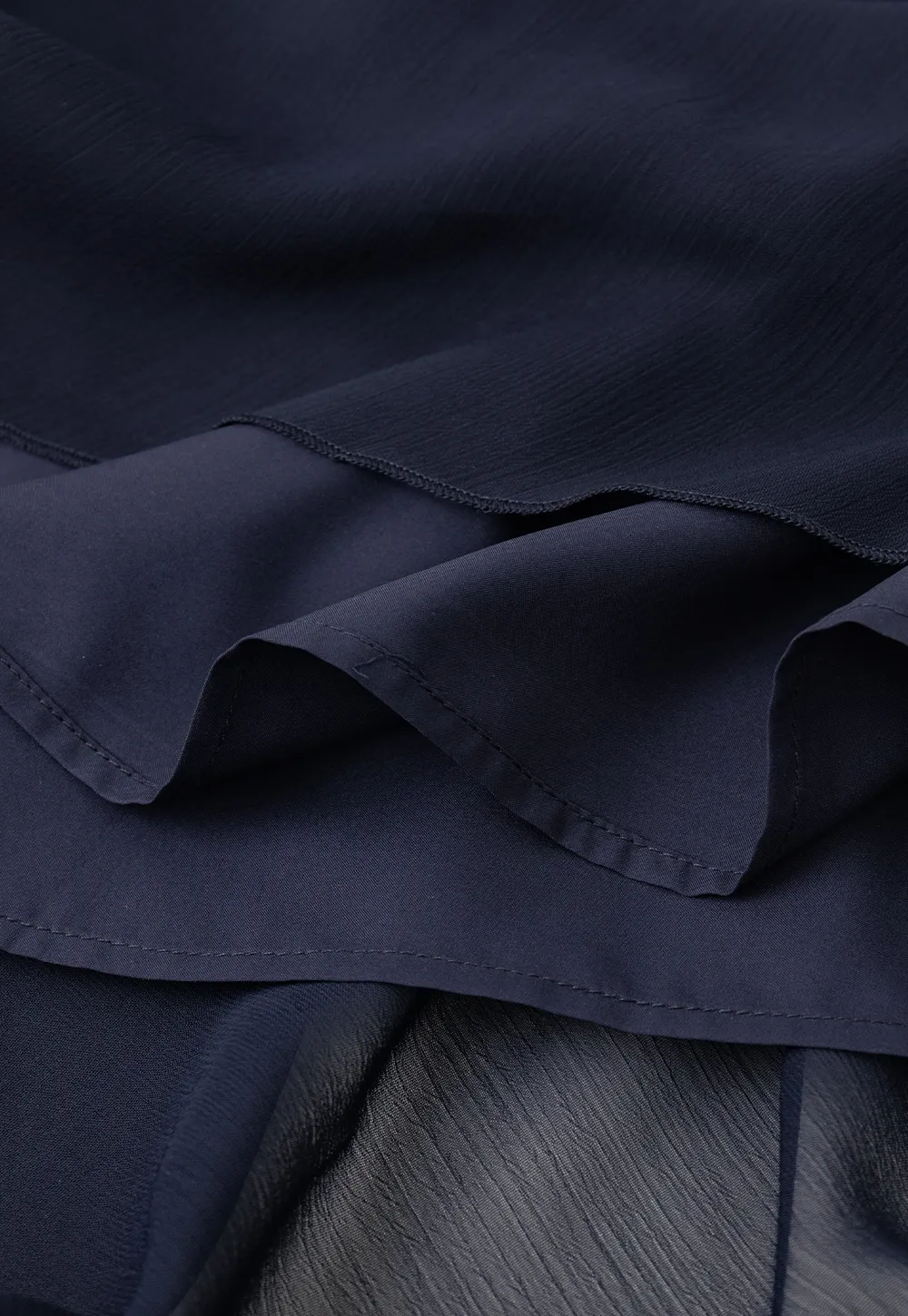 Layered Ruffled Asymmetrical Hem Skirt