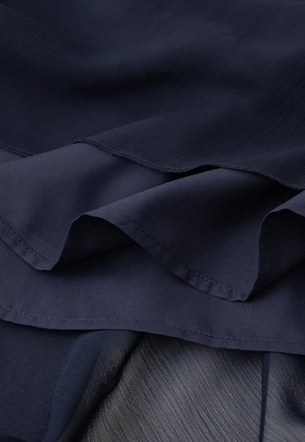 Layered Ruffled Asymmetrical Hem Skirt