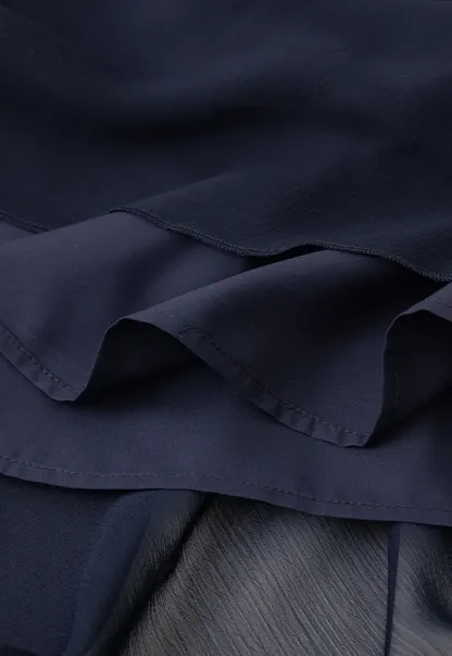 Layered Ruffled Asymmetrical Hem Skirt