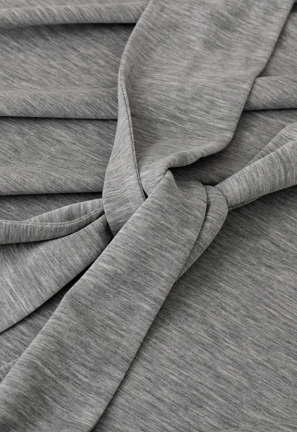 Wrap style long skirt with side drape detail