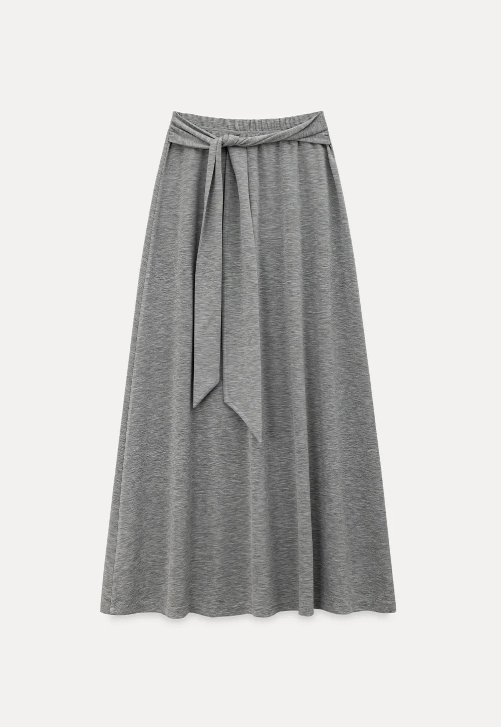 Wrap style long skirt with side drape detail