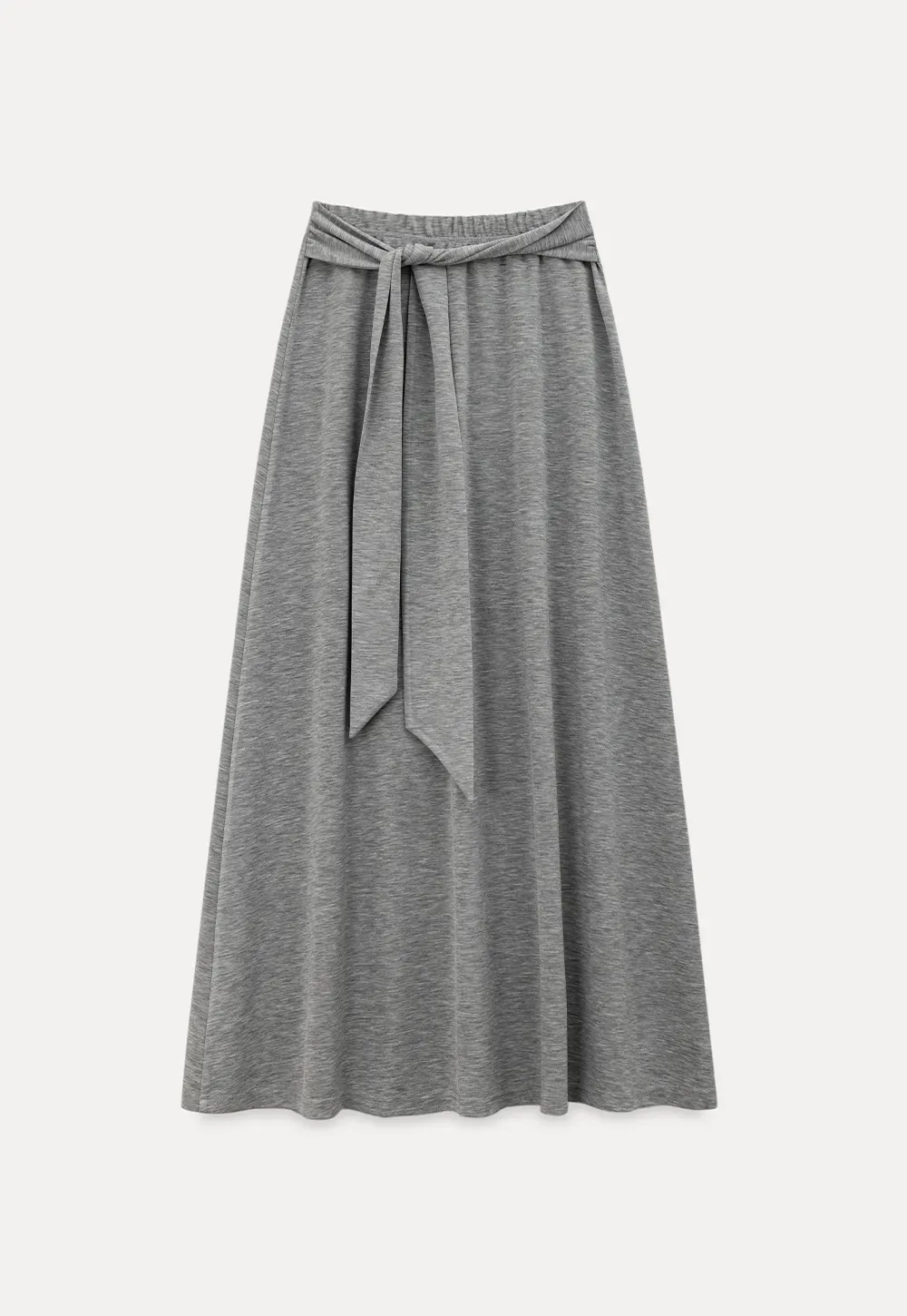Wrap style long skirt with side drape detail