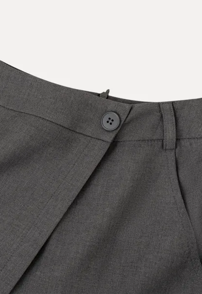 Asymmetric Wrap High Waist Skirt