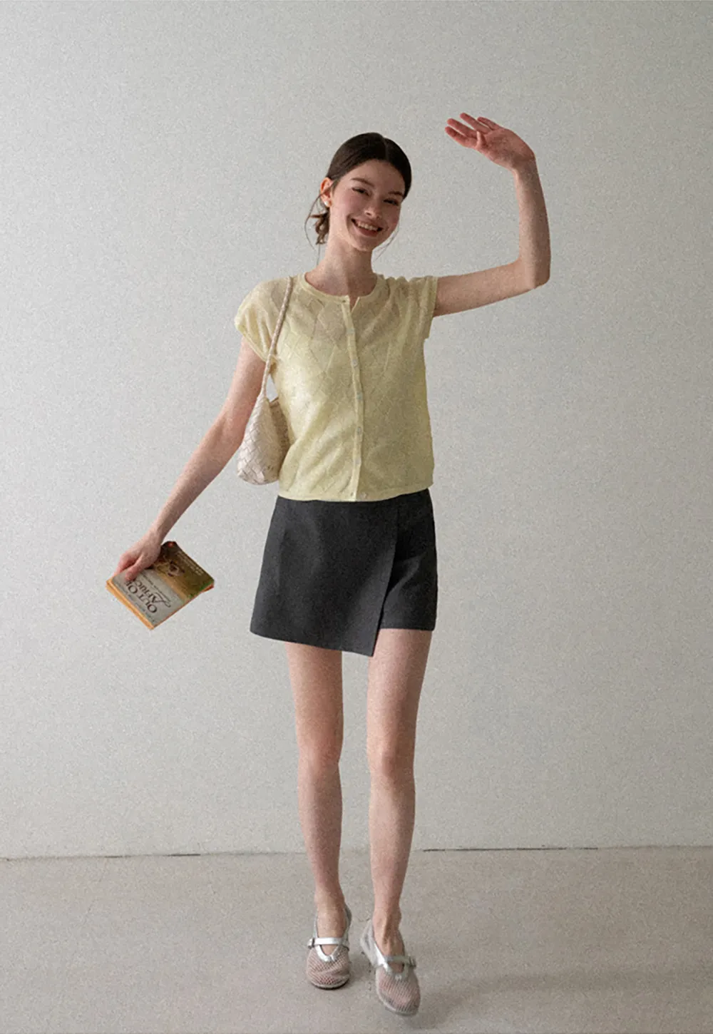 Asymmetric Wrap High Waist Skirt