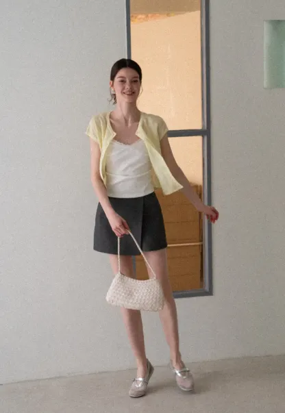 Asymmetric Wrap High Waist Skirt