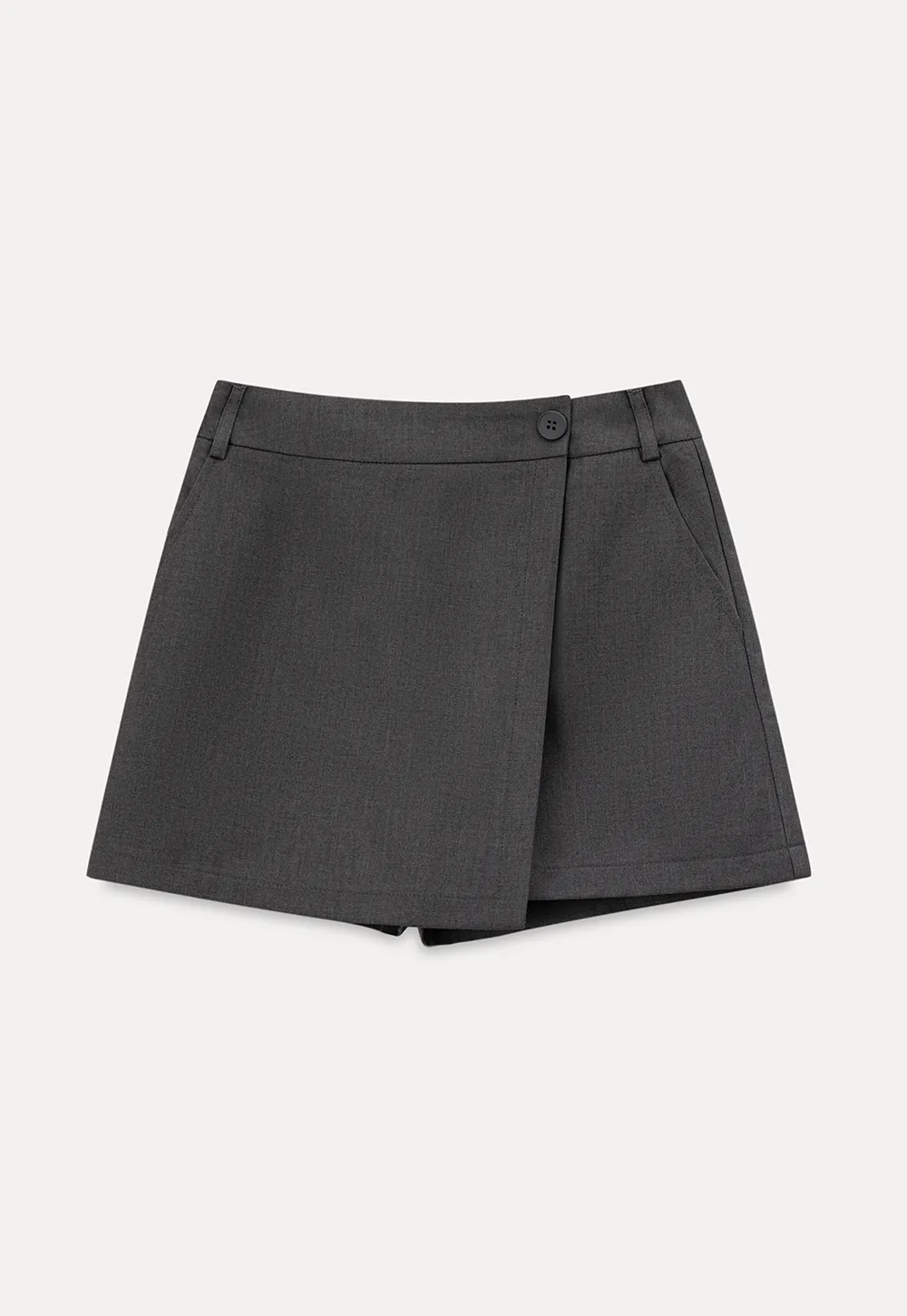 Asymmetric Wrap High Waist Skirt