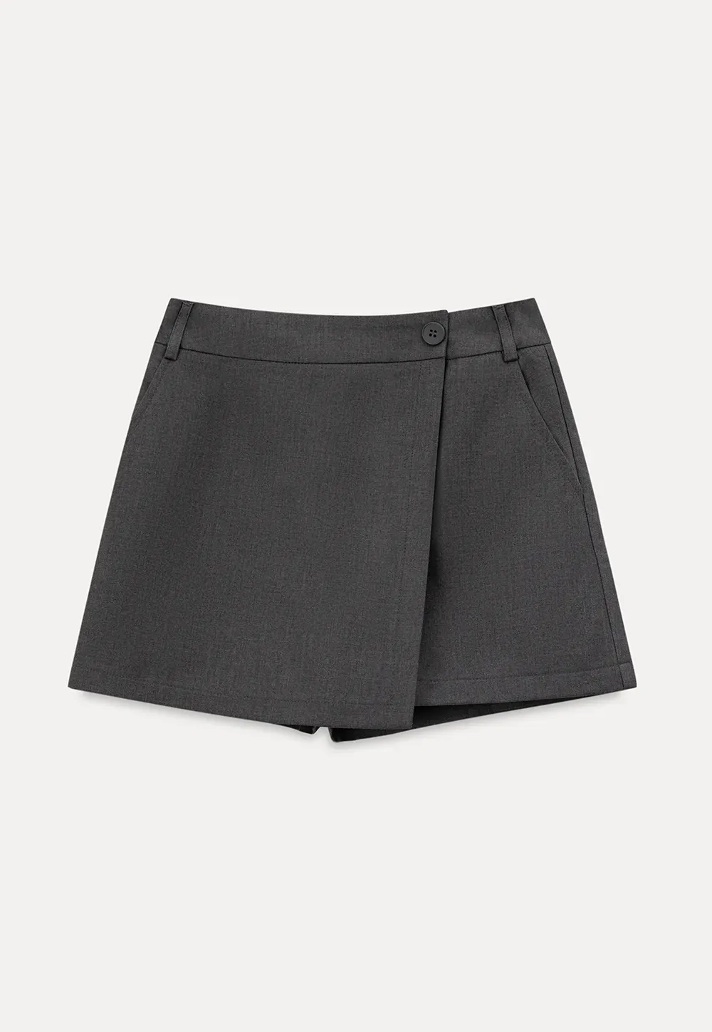 Asymmetric Wrap High Waist Skirt