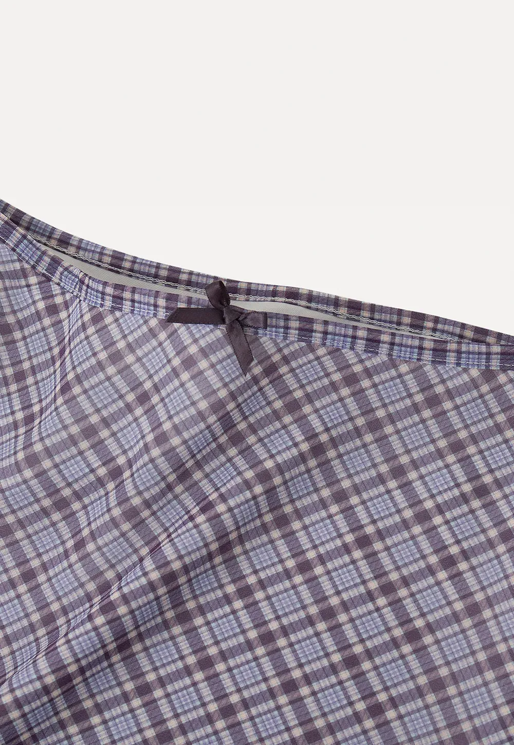 Plaid Print A Line Skirt