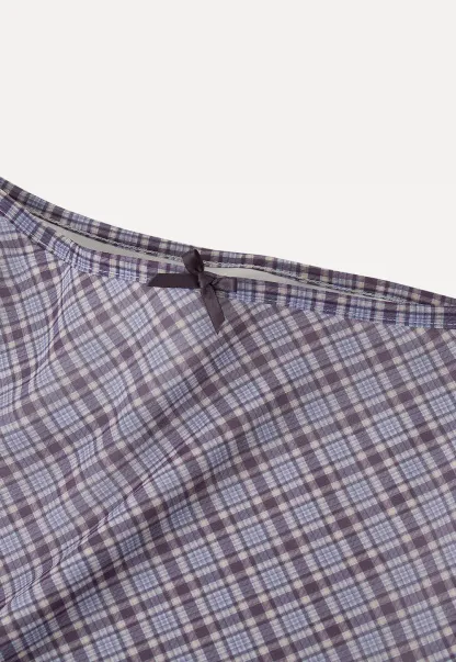 Plaid Print A Line Skirt