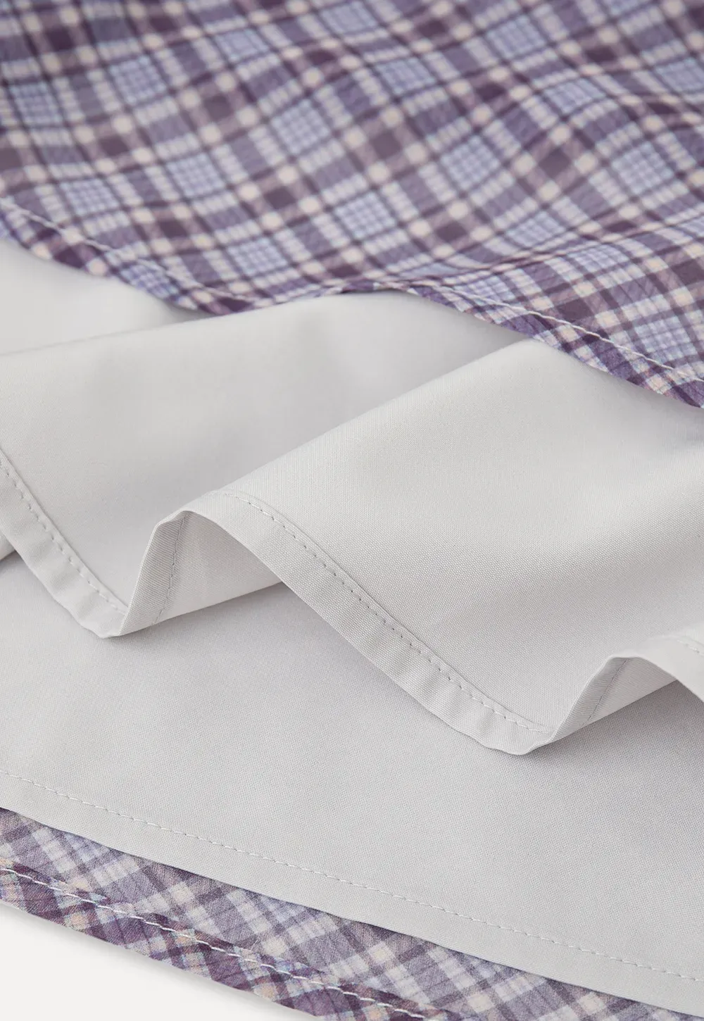 Plaid Print A Line Skirt