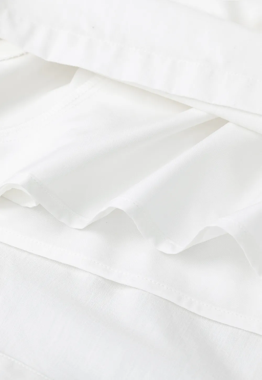 Ruched Side Detail High Waist A Line Skirt