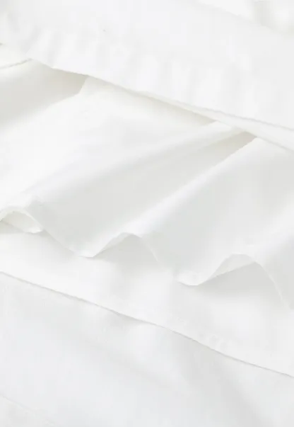 Ruched Side Detail High Waist A Line Skirt