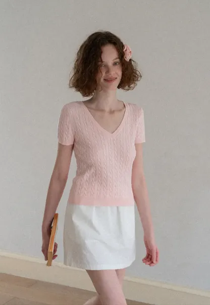 Ruched Side Detail High Waist A Line Skirt