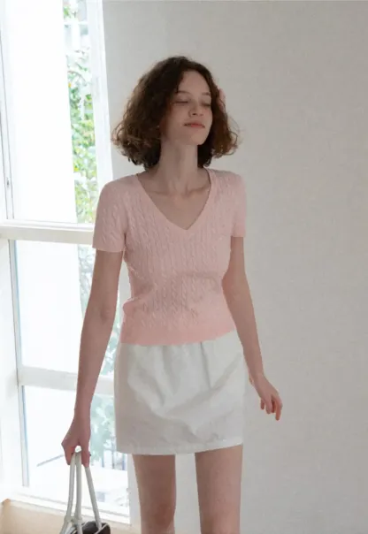 Ruched Side Detail High Waist A Line Skirt