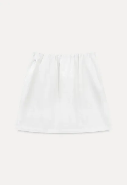 Ruched Side Detail High Waist A Line Skirt