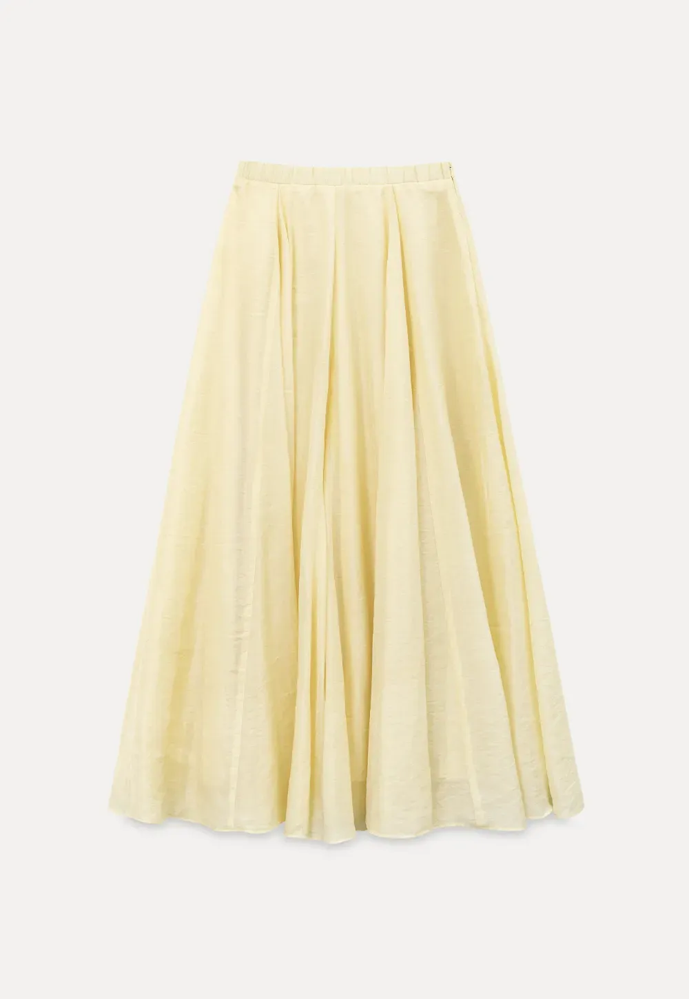 Flowy Linen Skirt with Drawstring Waist