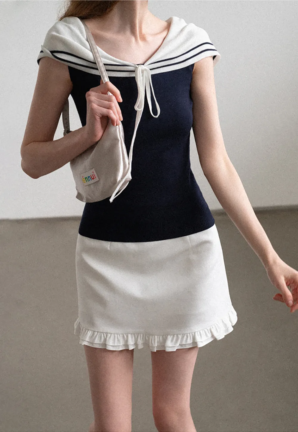 Ruffled Hem Mini Skirt