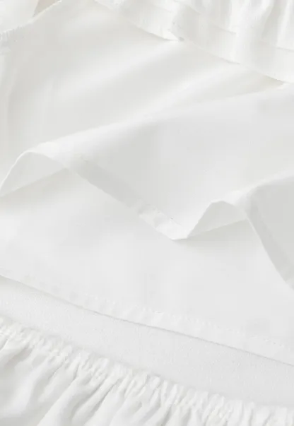 Ruffled Hem Mini Skirt