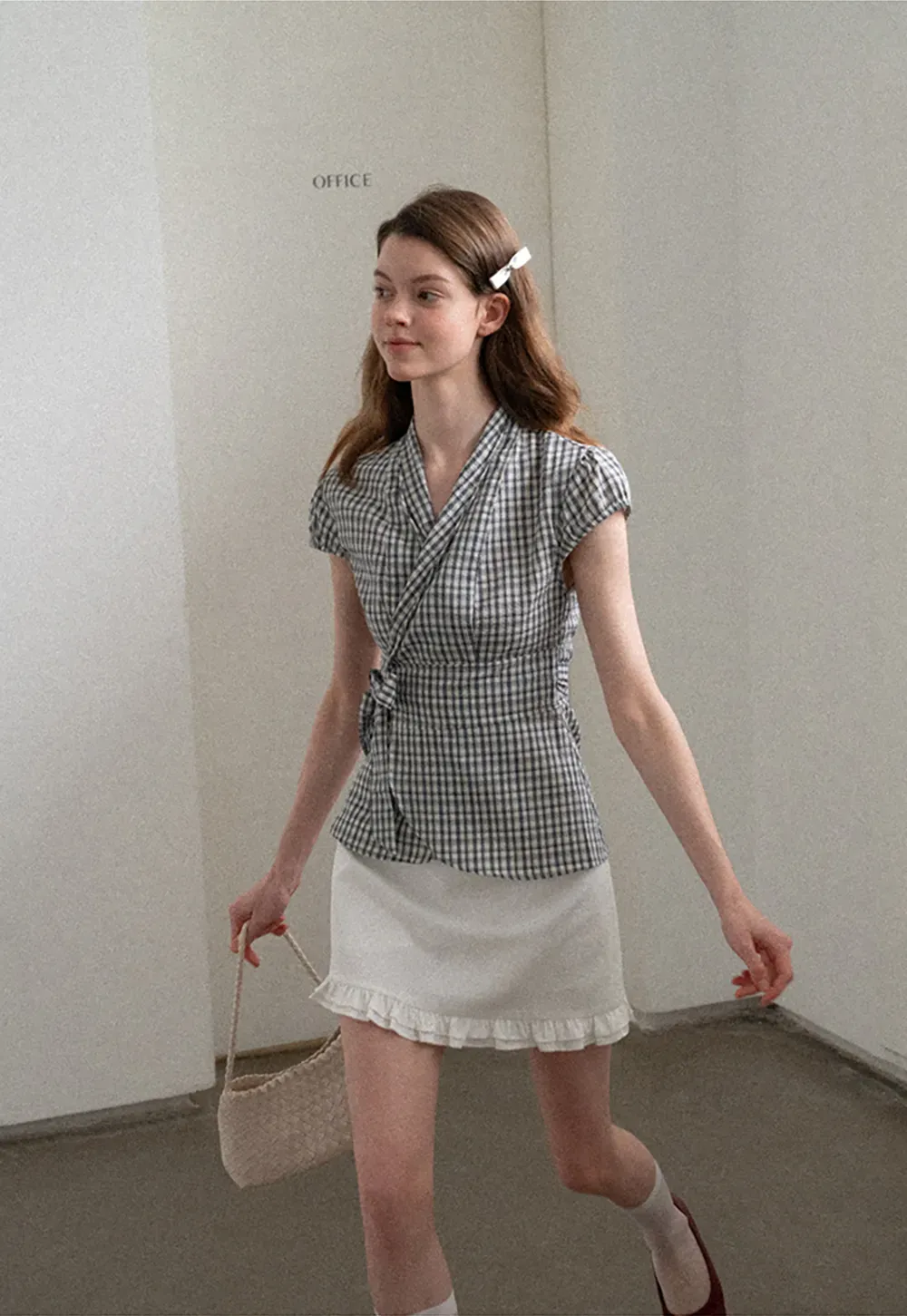 Ruffled Hem Mini Skirt