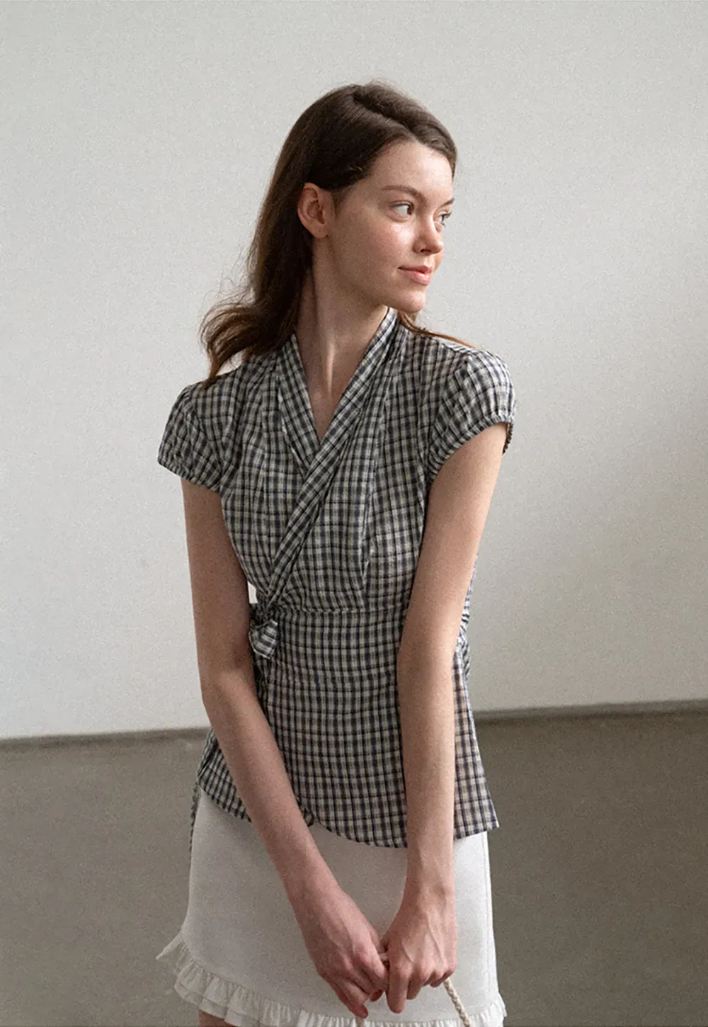 Ruffled Hem Mini Skirt