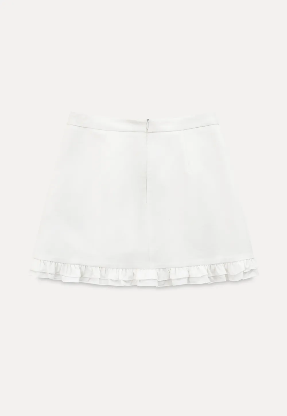 Ruffled Hem Mini Skirt