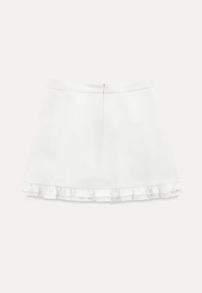 Ruffled Hem Mini Skirt